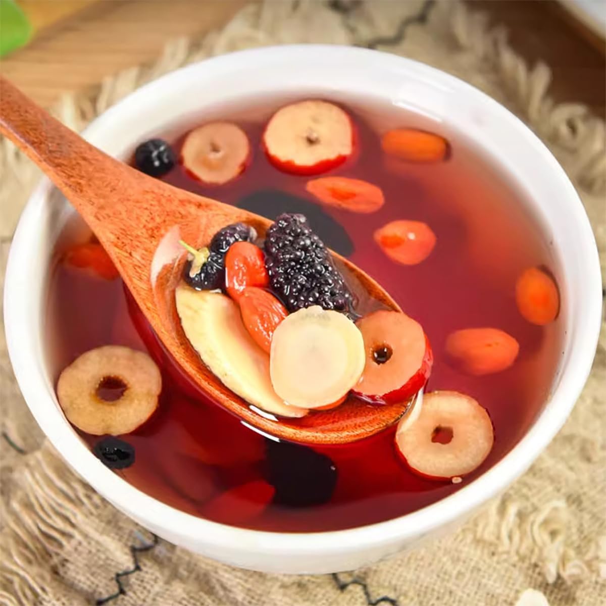 Premium Five Treasure Herbal Tea – Traditional Ginseng & Botanical Tea Blend