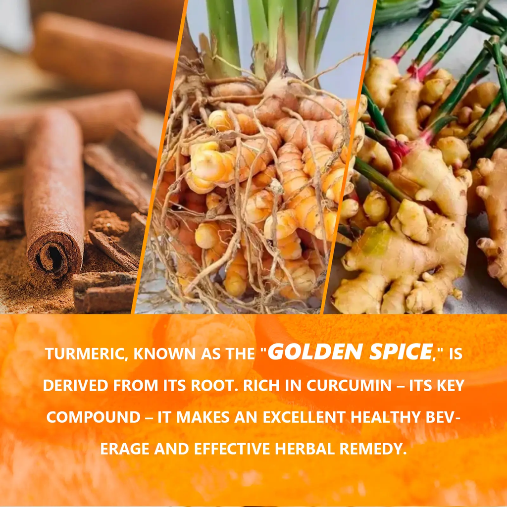Turmeric Ginger Tea – Warming Herbal Tea Bags with Cinnamon for Everyday Wellness